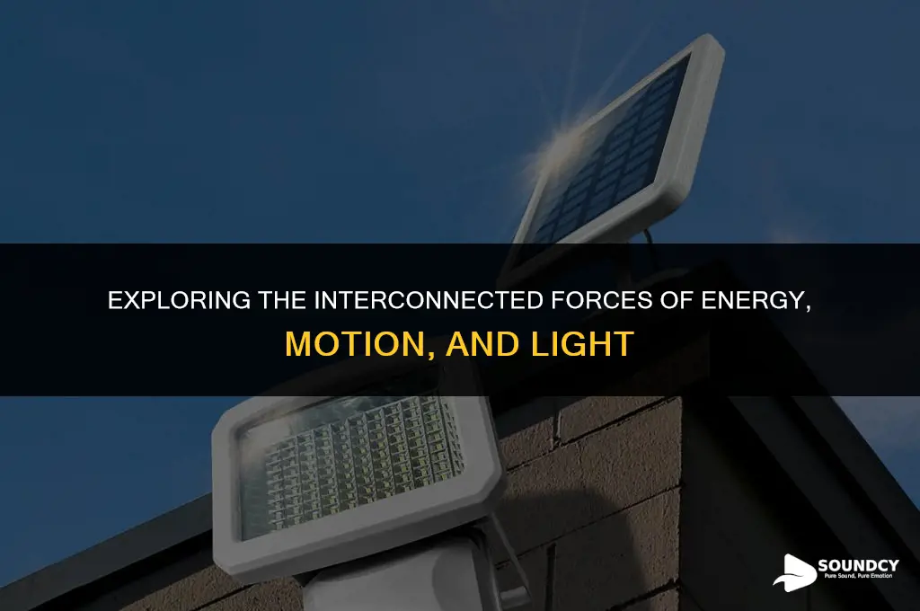 what do i call energy force motion sound light