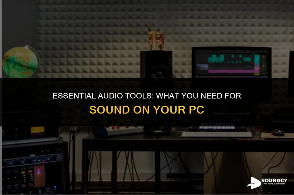 what do i need for sound on my pc
