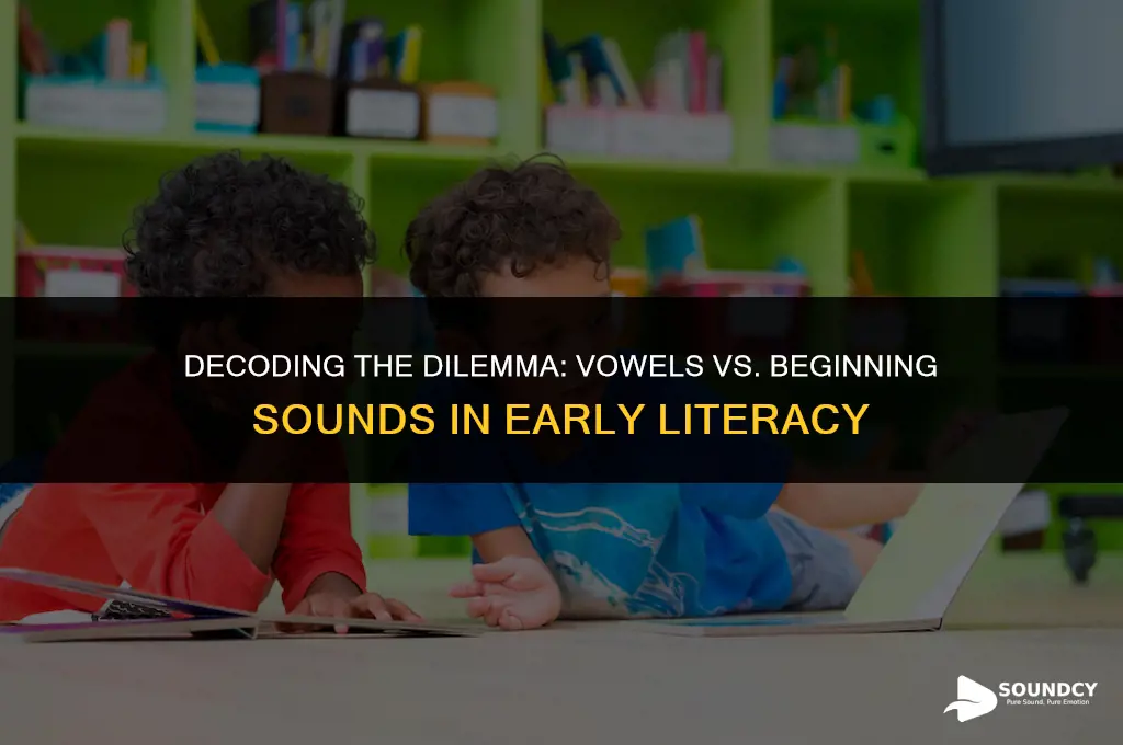 what do i teach first vowels or begining sounds