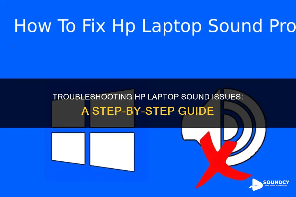 what do if your hp lattop wont have sound