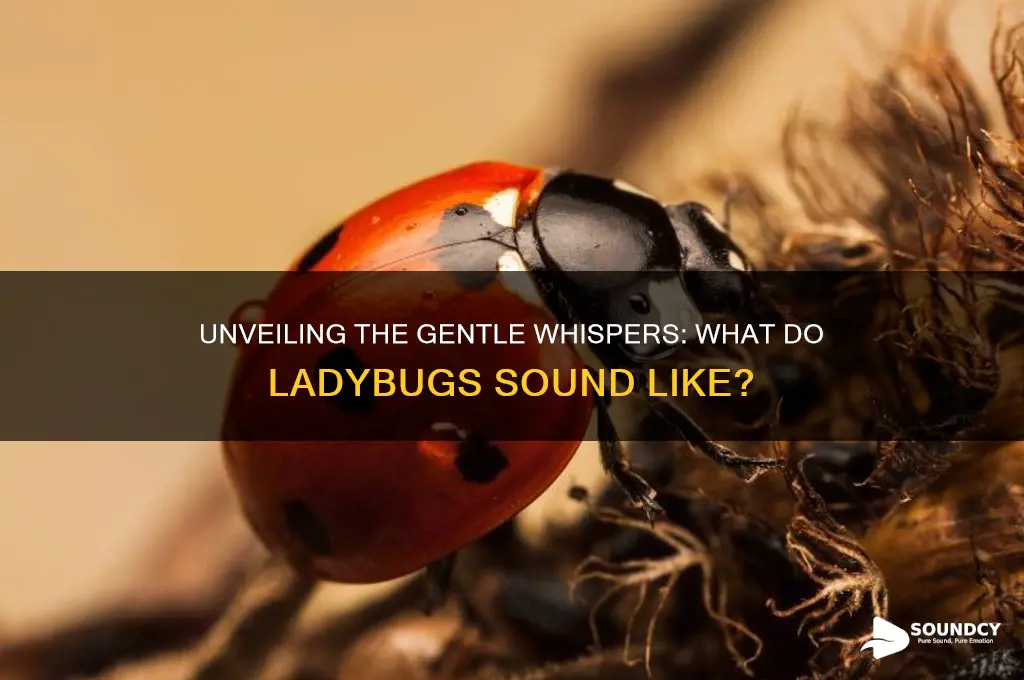 what do ladybugs sound like