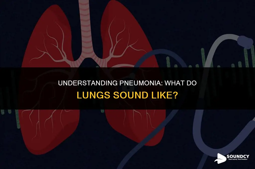 what do lungs sound like if you have pneumonia