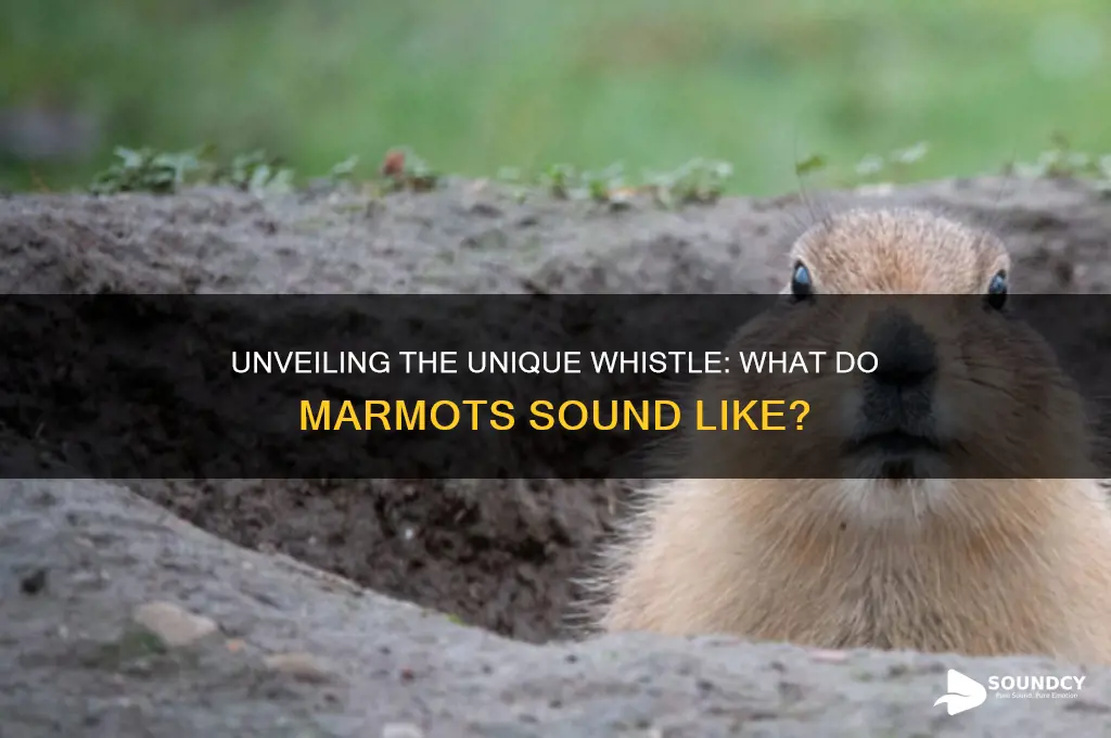 what do marmots sound like