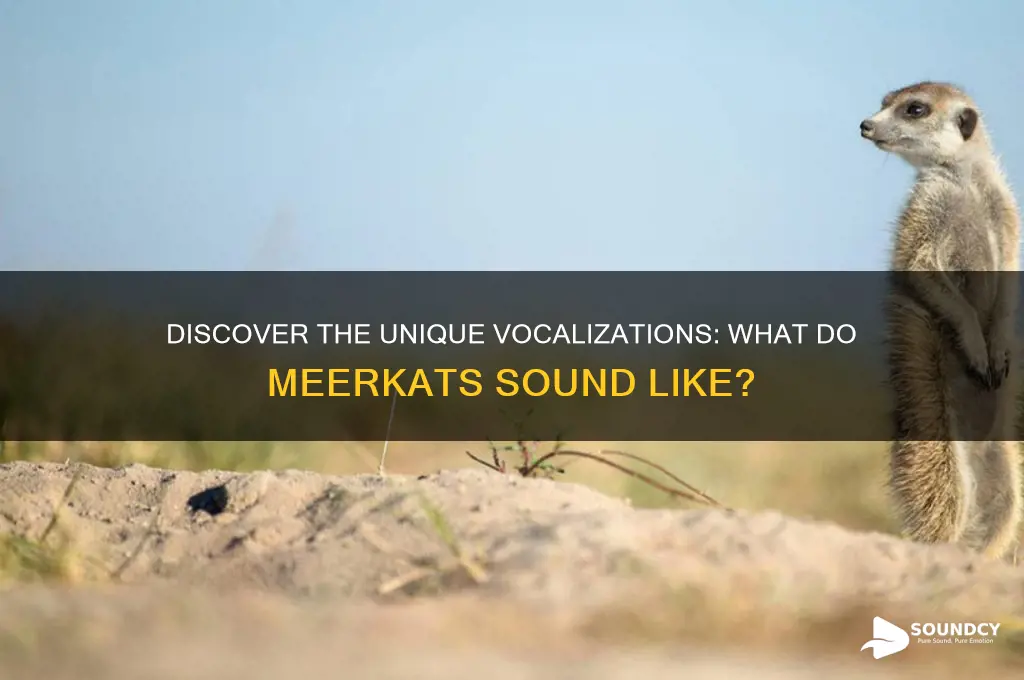 what do meerkats sound like