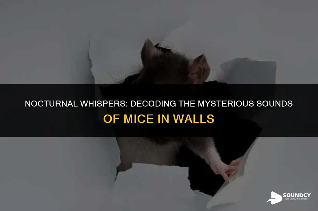 what do mice sound like in walls at night