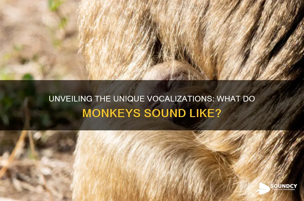 what do monkeys sound like