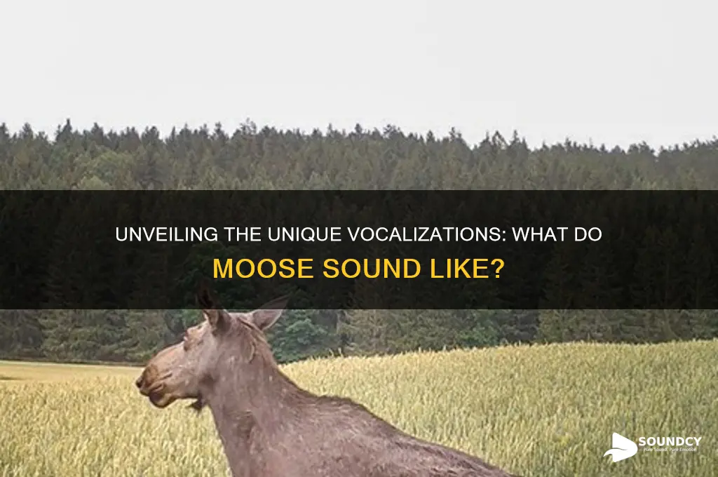 what do mooses sound like