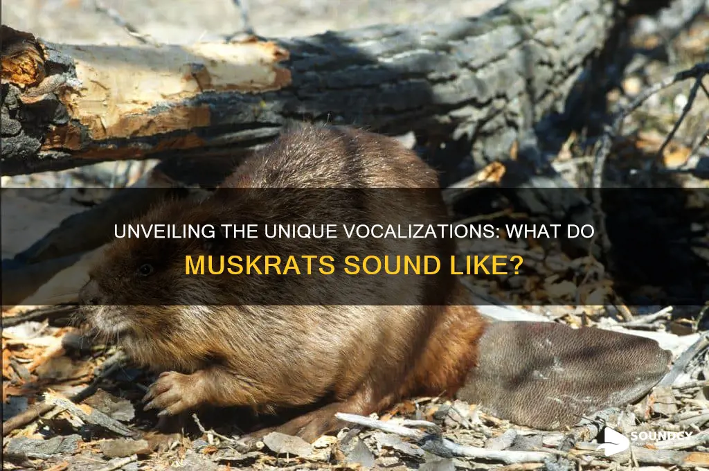 what do muskrats sound like