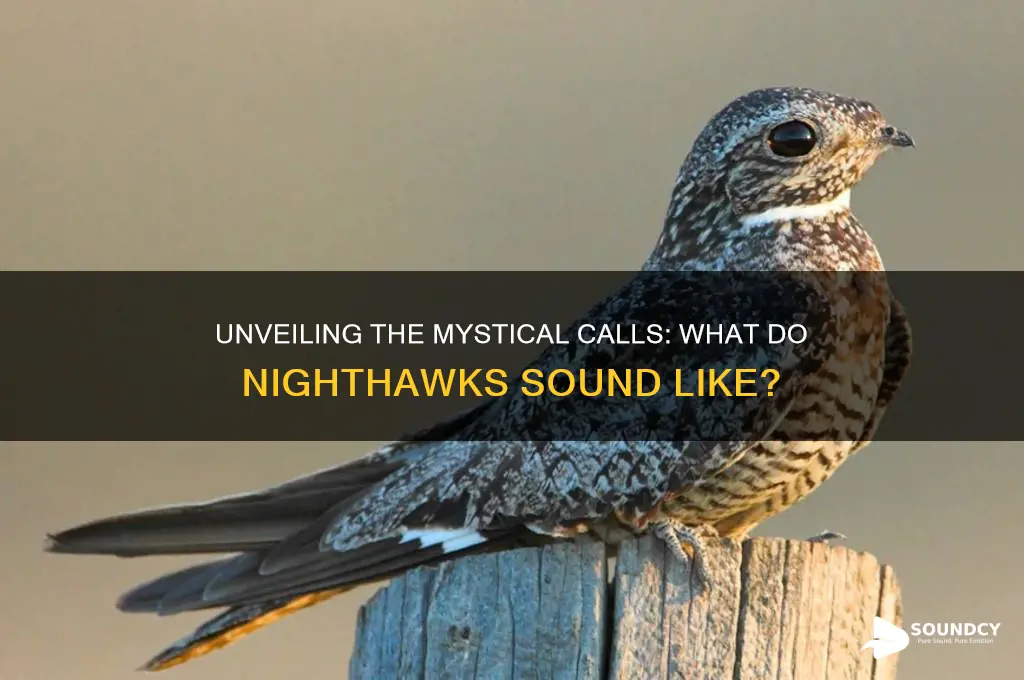 what do nighthawks sound like