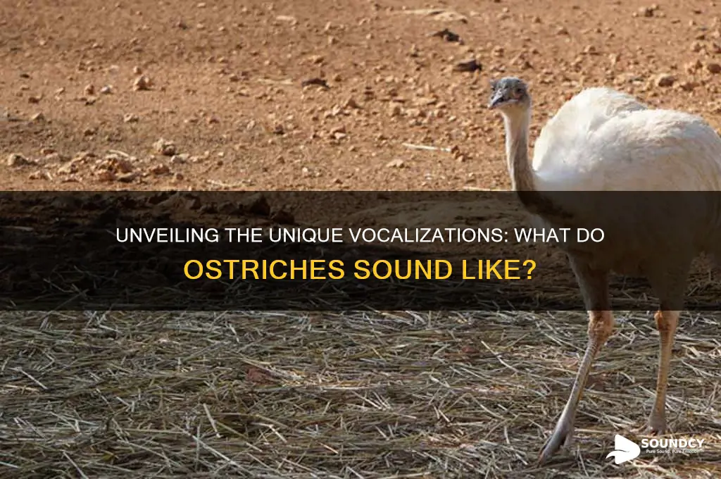 what do ostriches sound like
