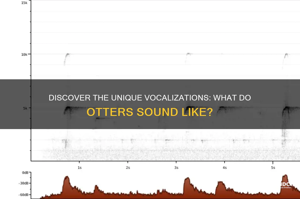 what do otter sound like
