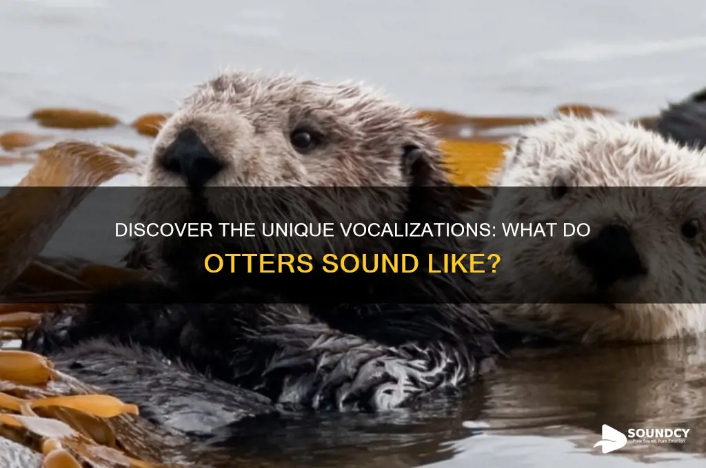 what do otters sound like