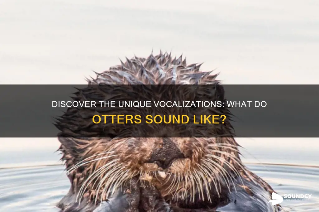 what do ottors sound like
