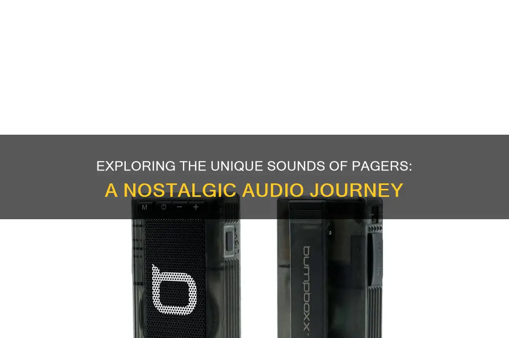 what do pagers sound like