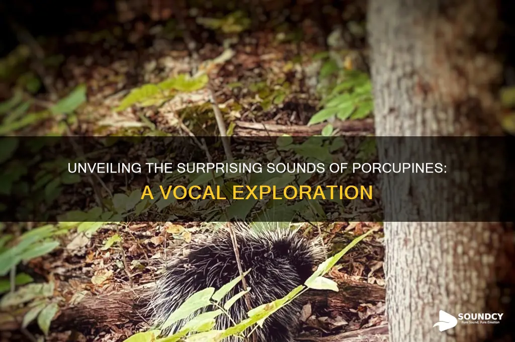 what do porcupines sound like