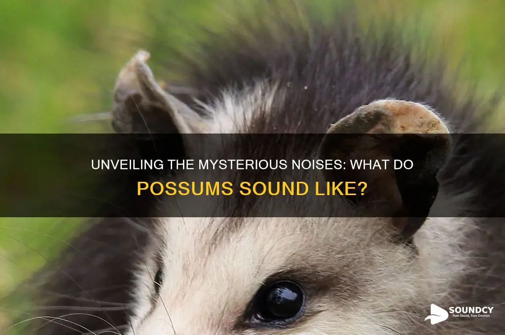what do possum sound like