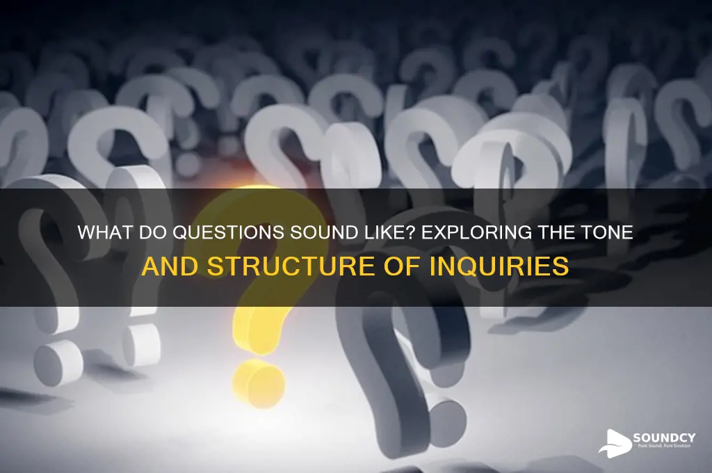 what do questions sound like