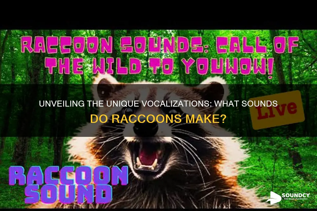 what do raccoons sound like