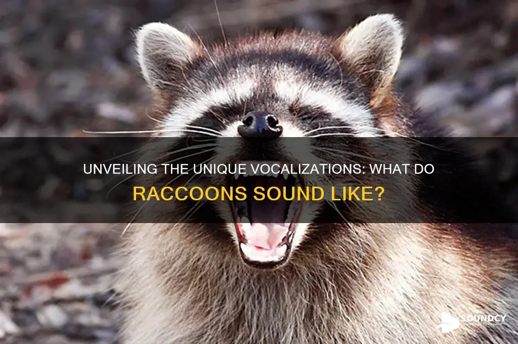what do racoon sound like