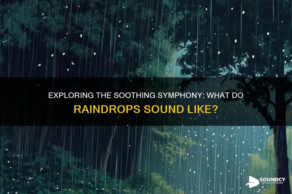 what do raindrops sound like