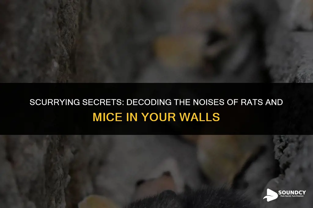 what do rats and mice sound like in wall