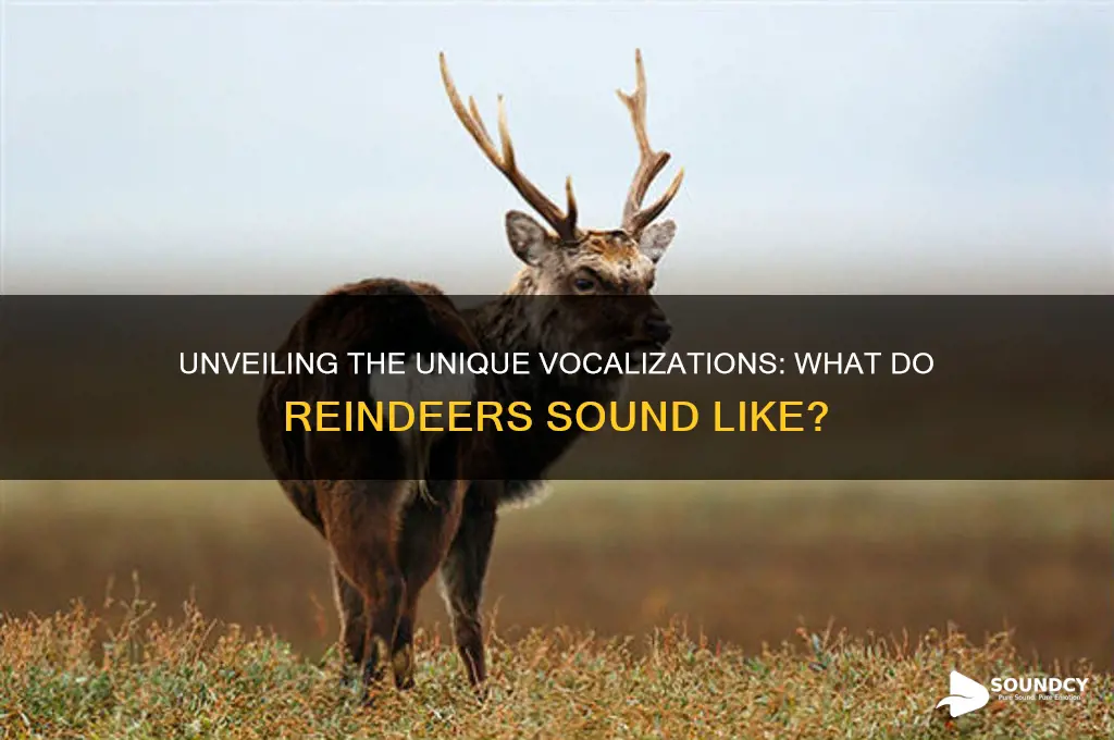 what do reindeers sound like