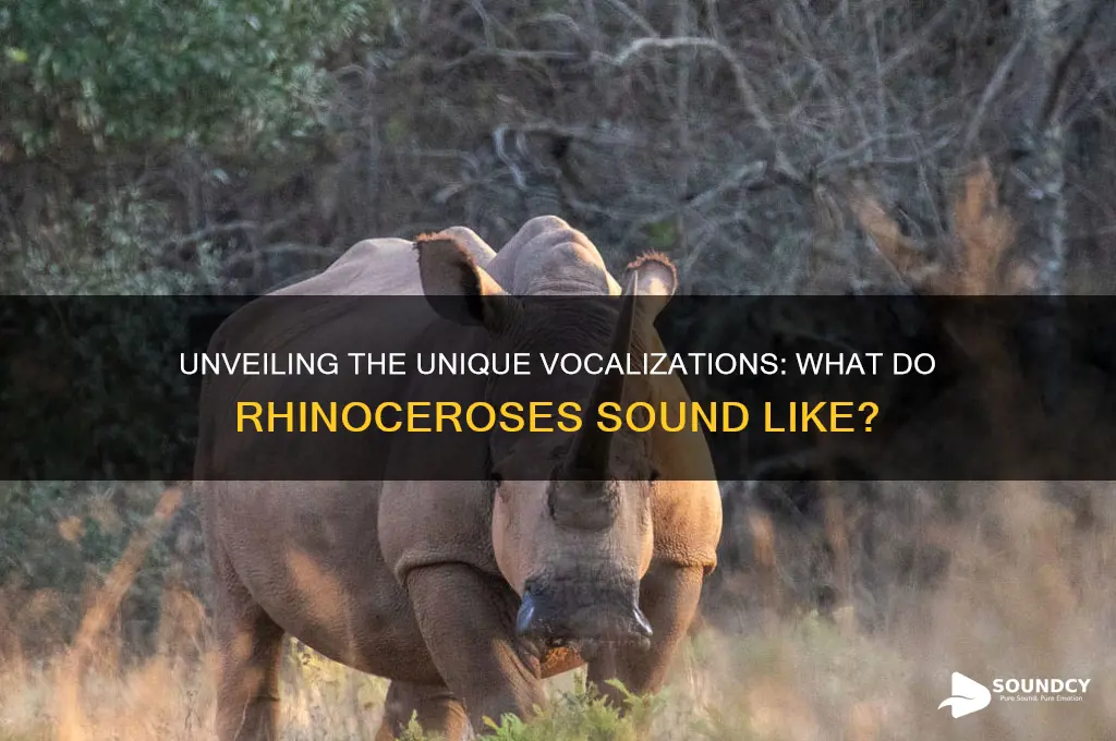 what do rhinoceros sound like