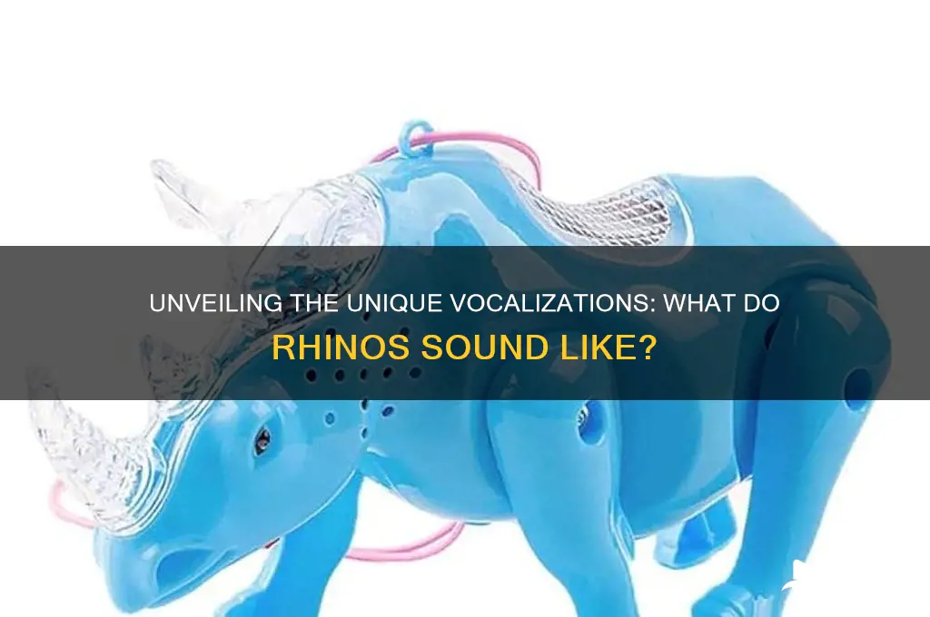what do rhinos sound like