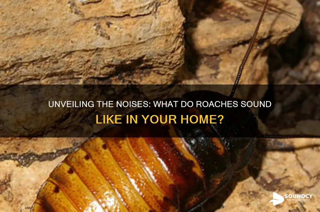 what do roaches sound like
