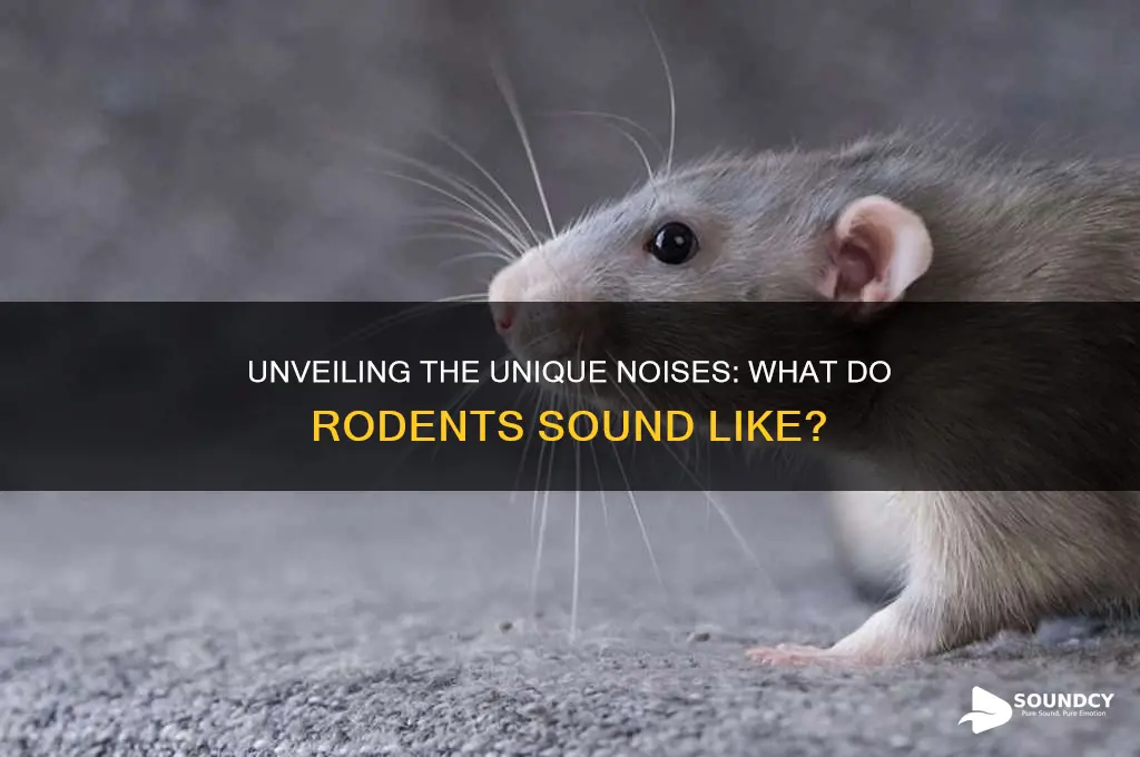 what do rodents sound like