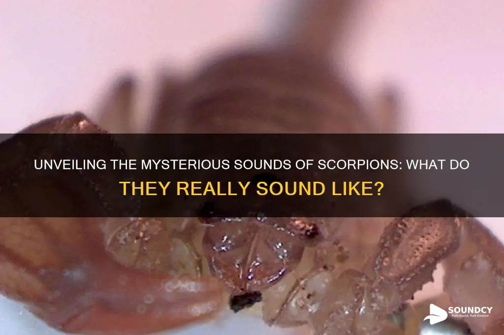 what do scorpions sound like