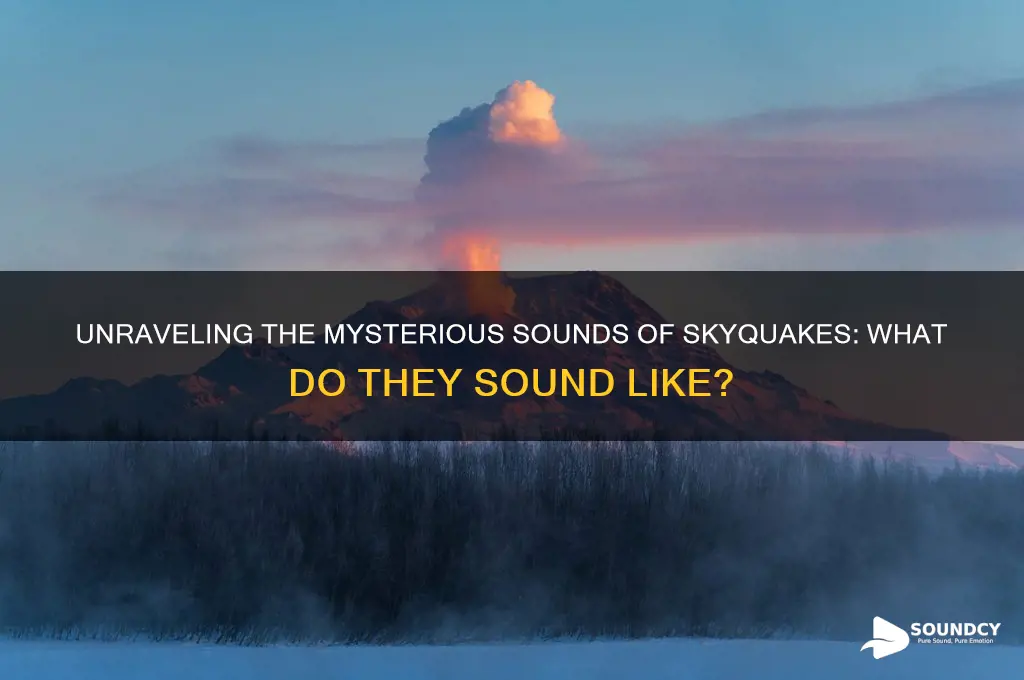 what do skyquakes sound like