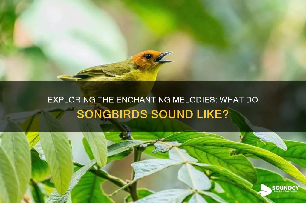 what do songbirds sound like