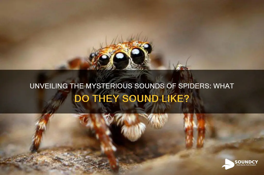 what do spider sound like