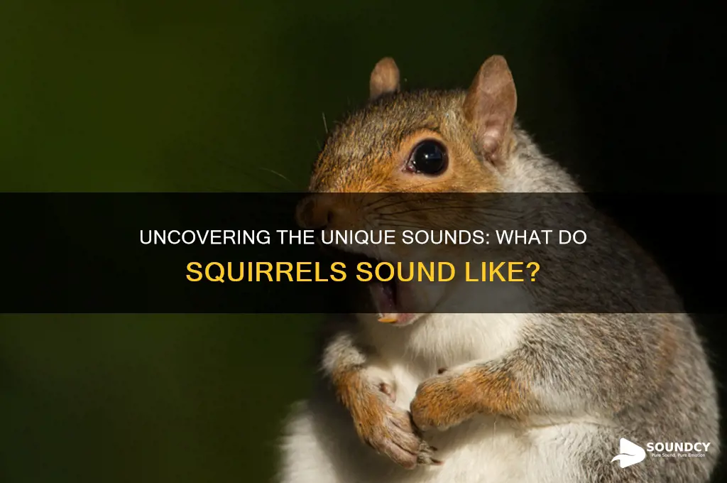 what do squirrel sound like