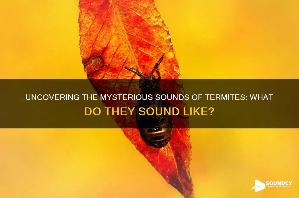 what do termite sound like