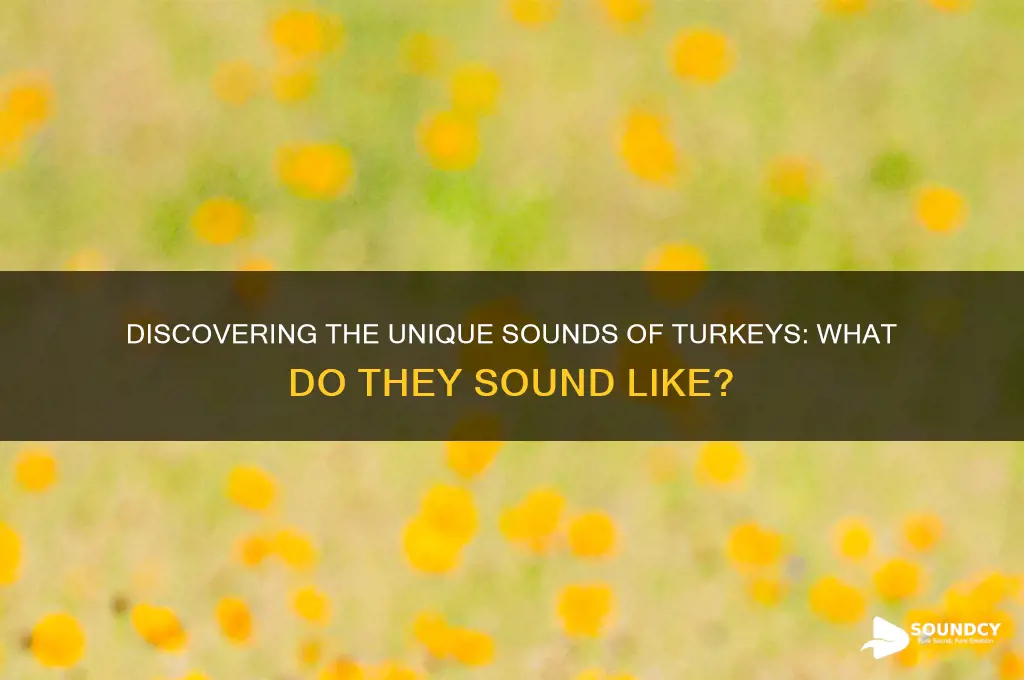 what do turkey sound like
