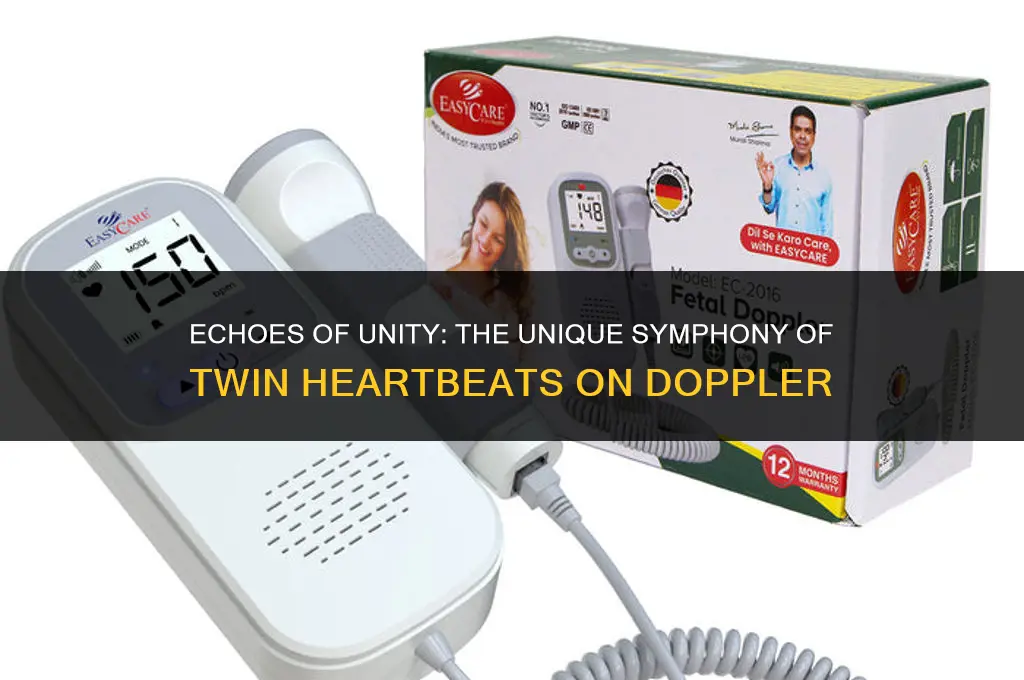 what do twin heartbeats sound like on a doppler