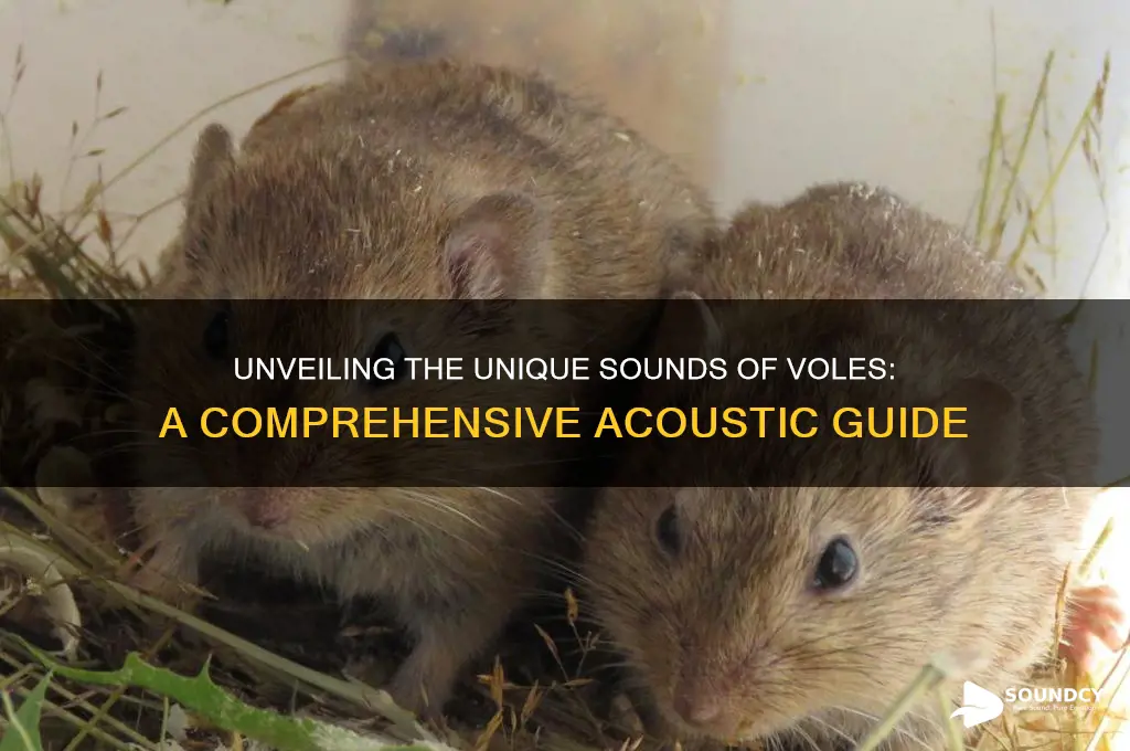 what do voles sound like