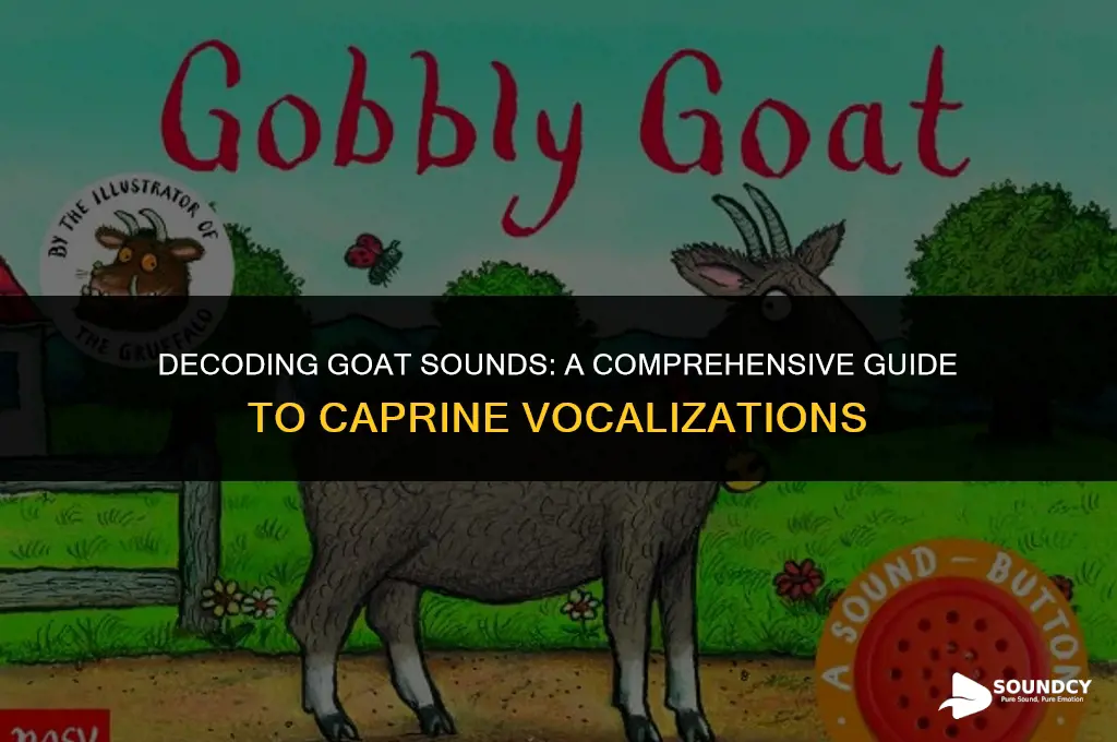 what do we call the sound a goat makes