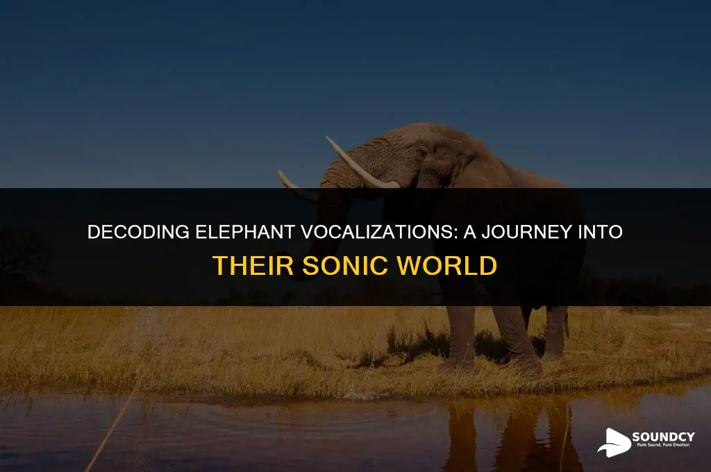 what do we called the sound made by elephant