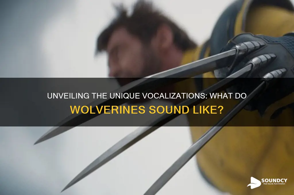 what do wolverines sound like