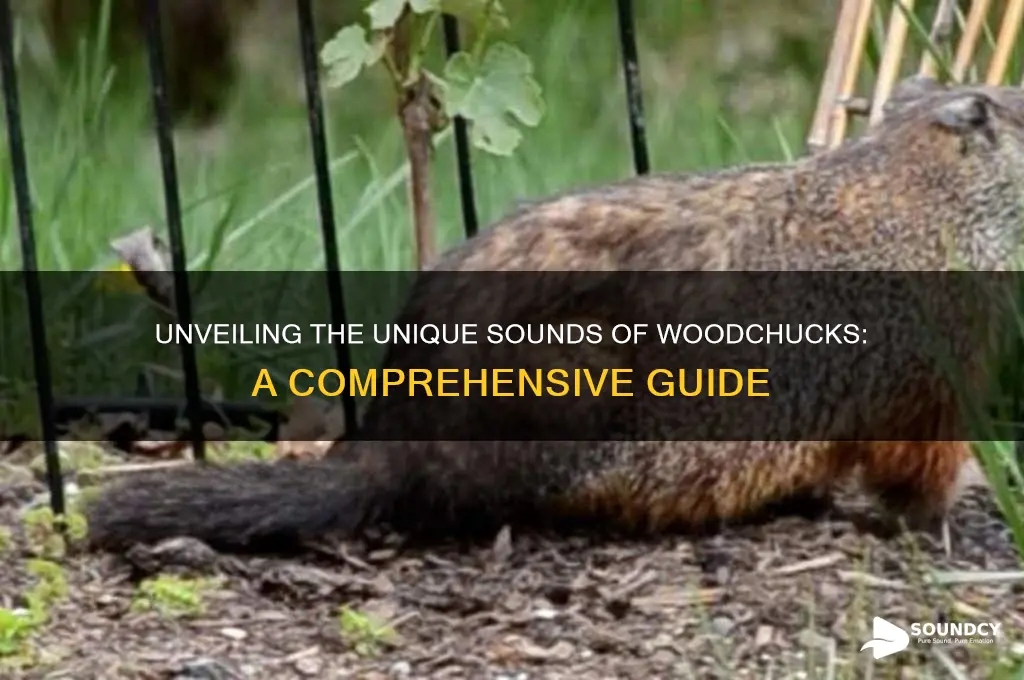 what do woodchucks sound like
