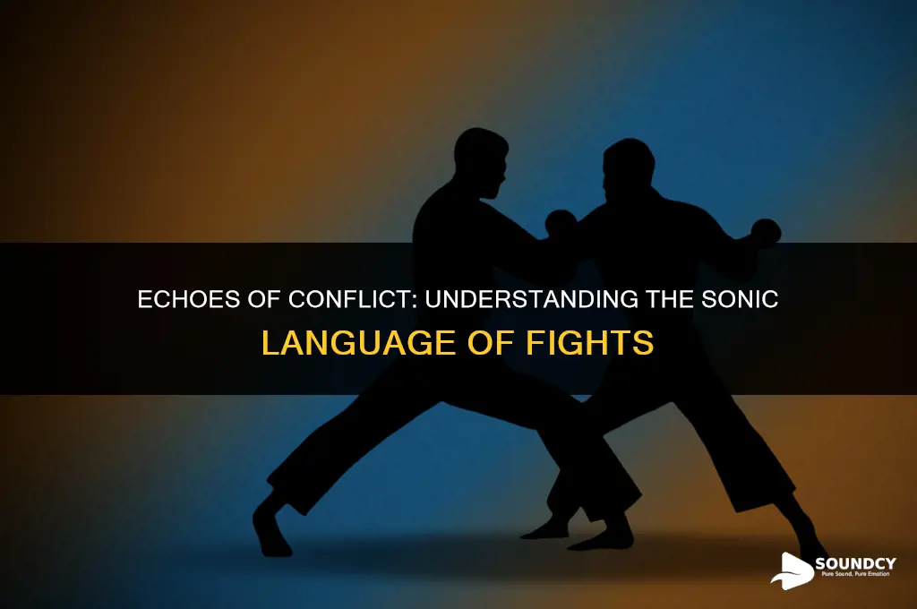 what do you cal sounds made during a fight