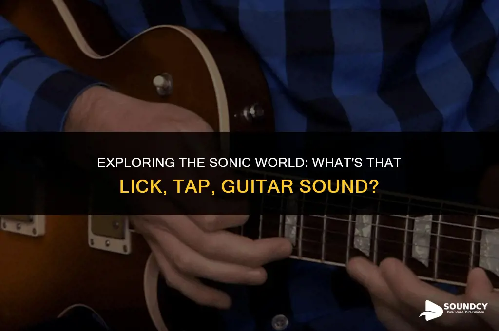 what do you call the lick tap guitar sound