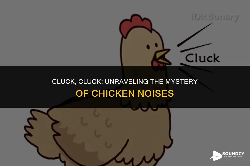 what do you call the sound a chicken makes