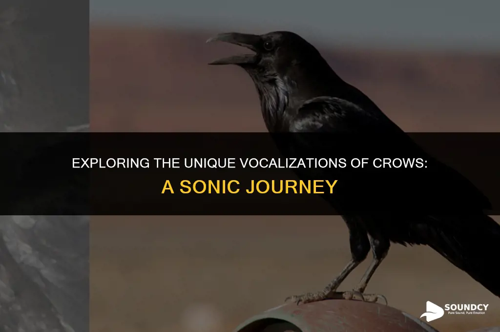 what do you call the sound a crow makes