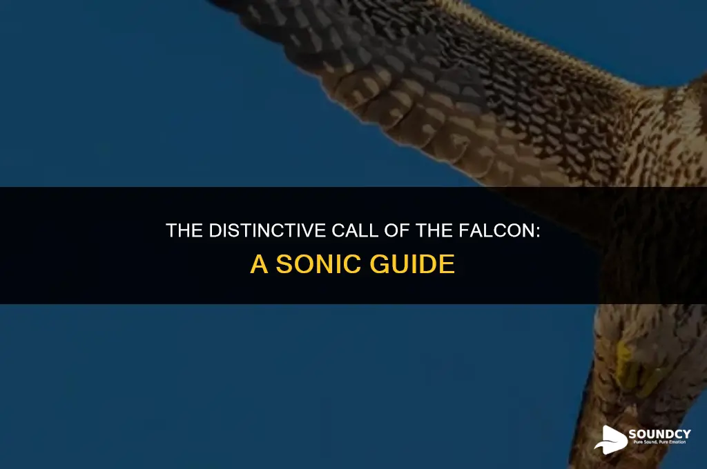 what do you call the sound a falcon makes