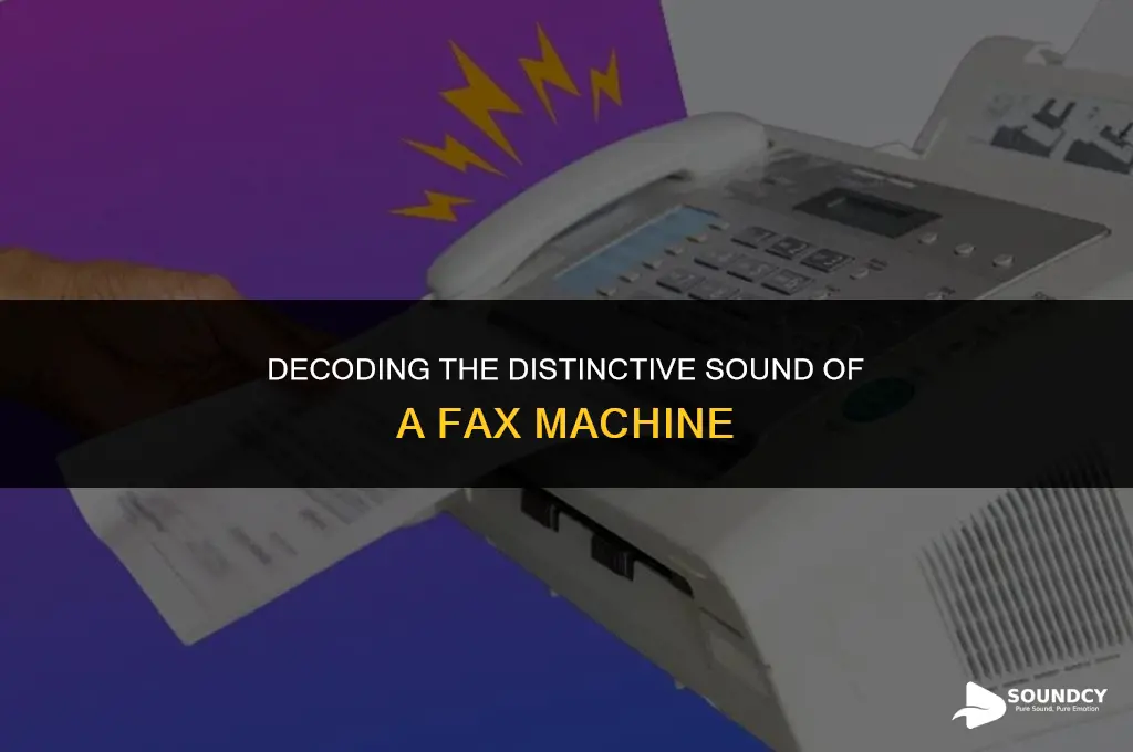 what do you call the sound a fax makes