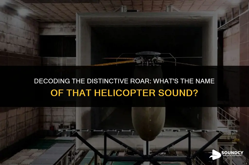 what do you call the sound a helicopter makes